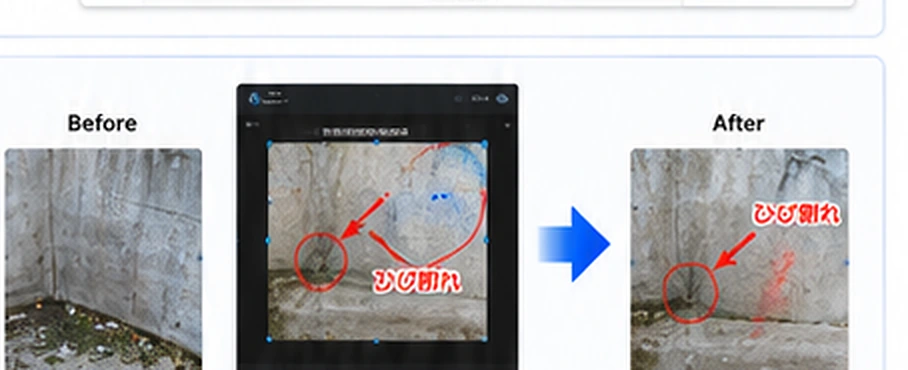 RepoToolの写真編集画面